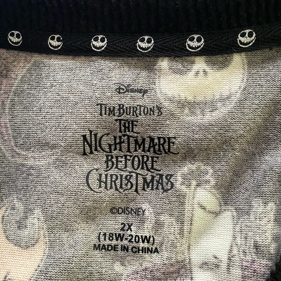 NWT Disney nightmare before Christmas sleep shirt size 2x multi colors - Picture 5 of 7